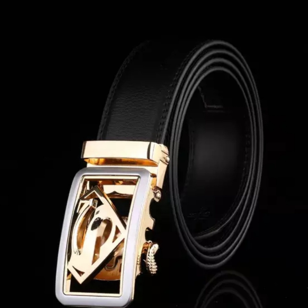 Superman Belt Gold and Silver Tone, adjustable